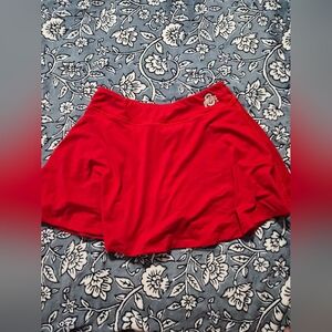 Ohio State Red Athletic Skater Skirt